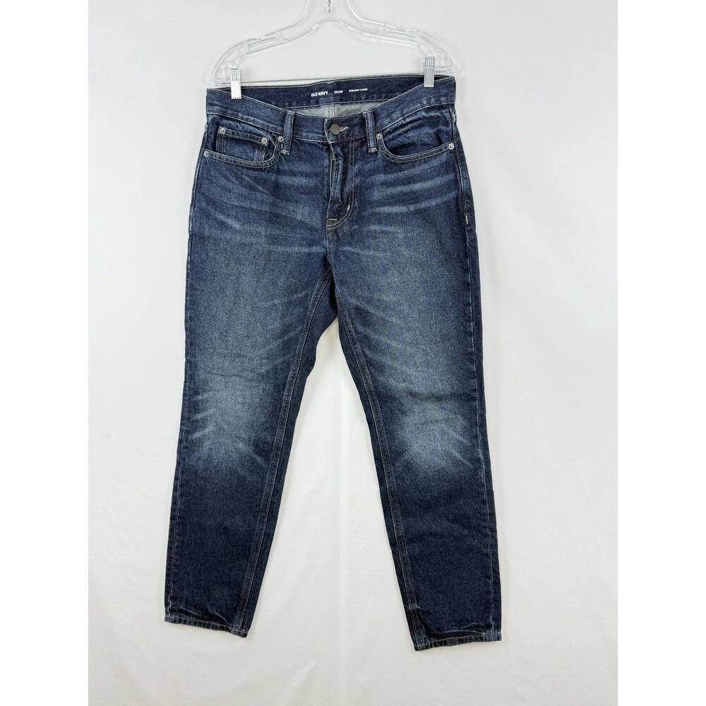 OLD NAVY MEN'S MED BLUE JEANS 32X30 STRAIGHt TAPER DENIM